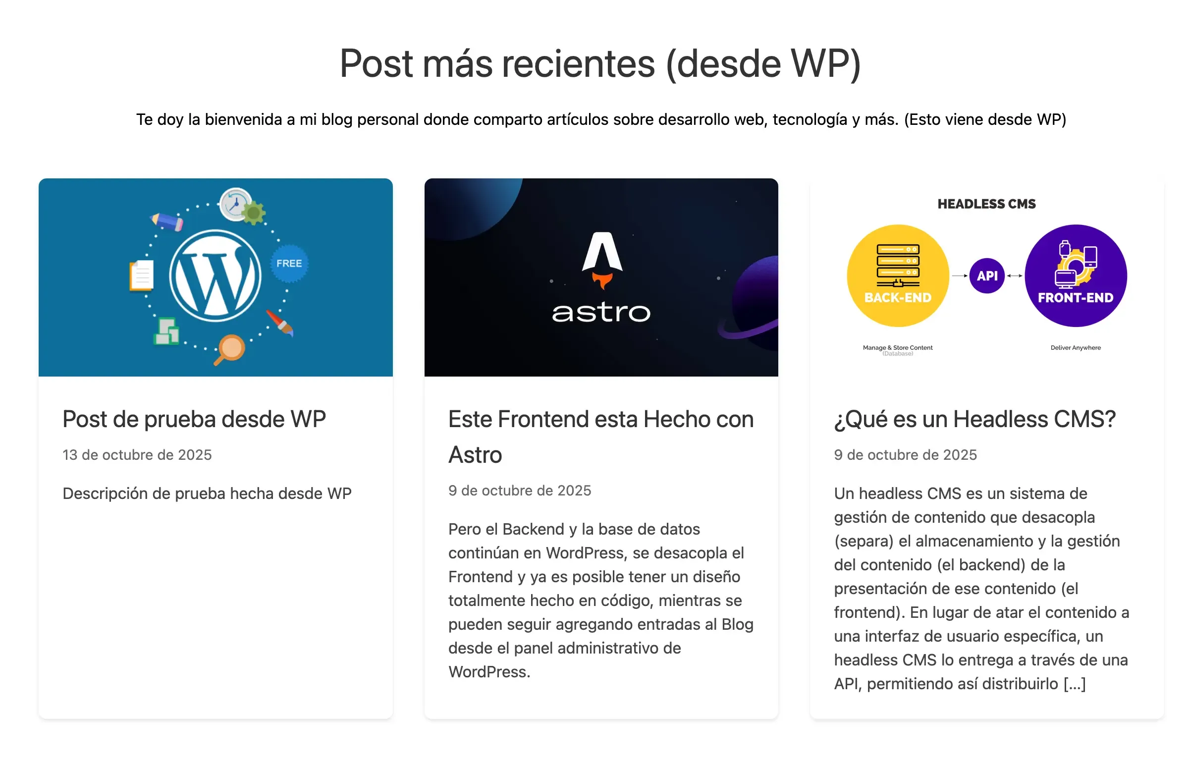 A screenshot of https://david-blog-wp.netlify.app/