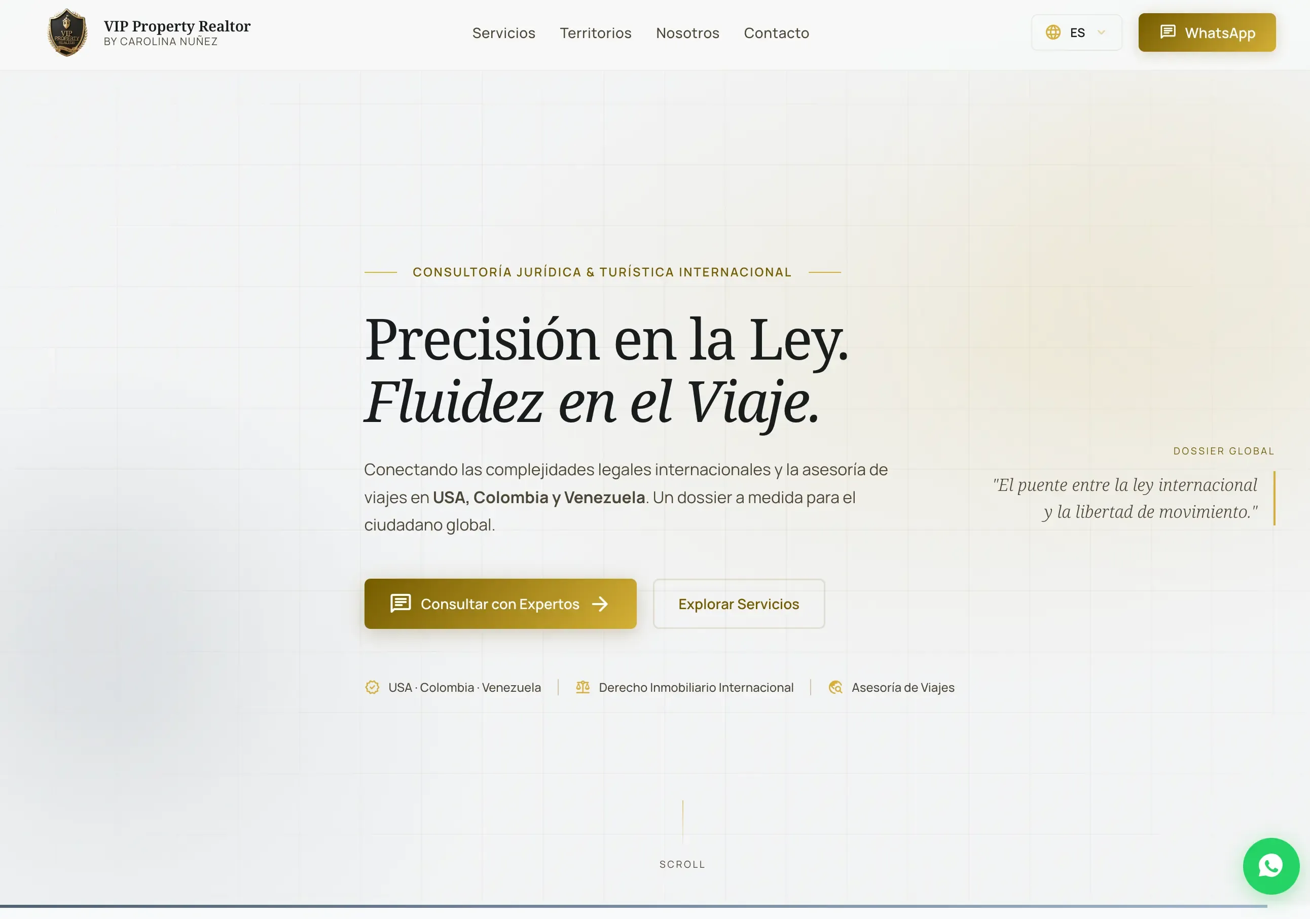 A screenshot of https://vippropertyrealtor.netlify.app/